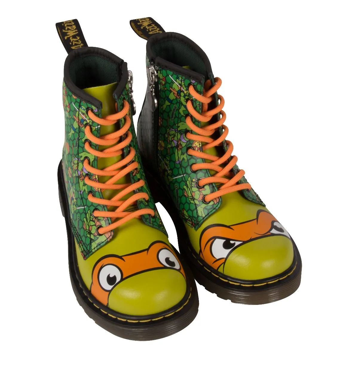 1460 Kids TMNT Mikey M Green T Lamper Boots