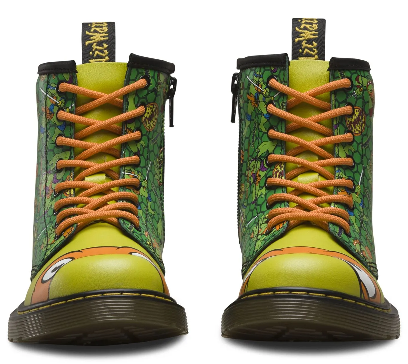 1460 Kids TMNT Mikey M Green T Lamper Boots