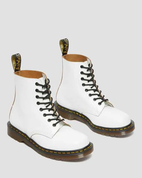 1460 White Quilon Made In England Boots