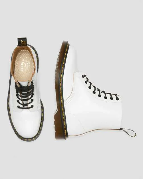 1460 White Quilon Made In England Boots