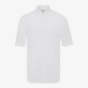 Alexander McQueen Cotton Poplin Short Sleeve Shirt