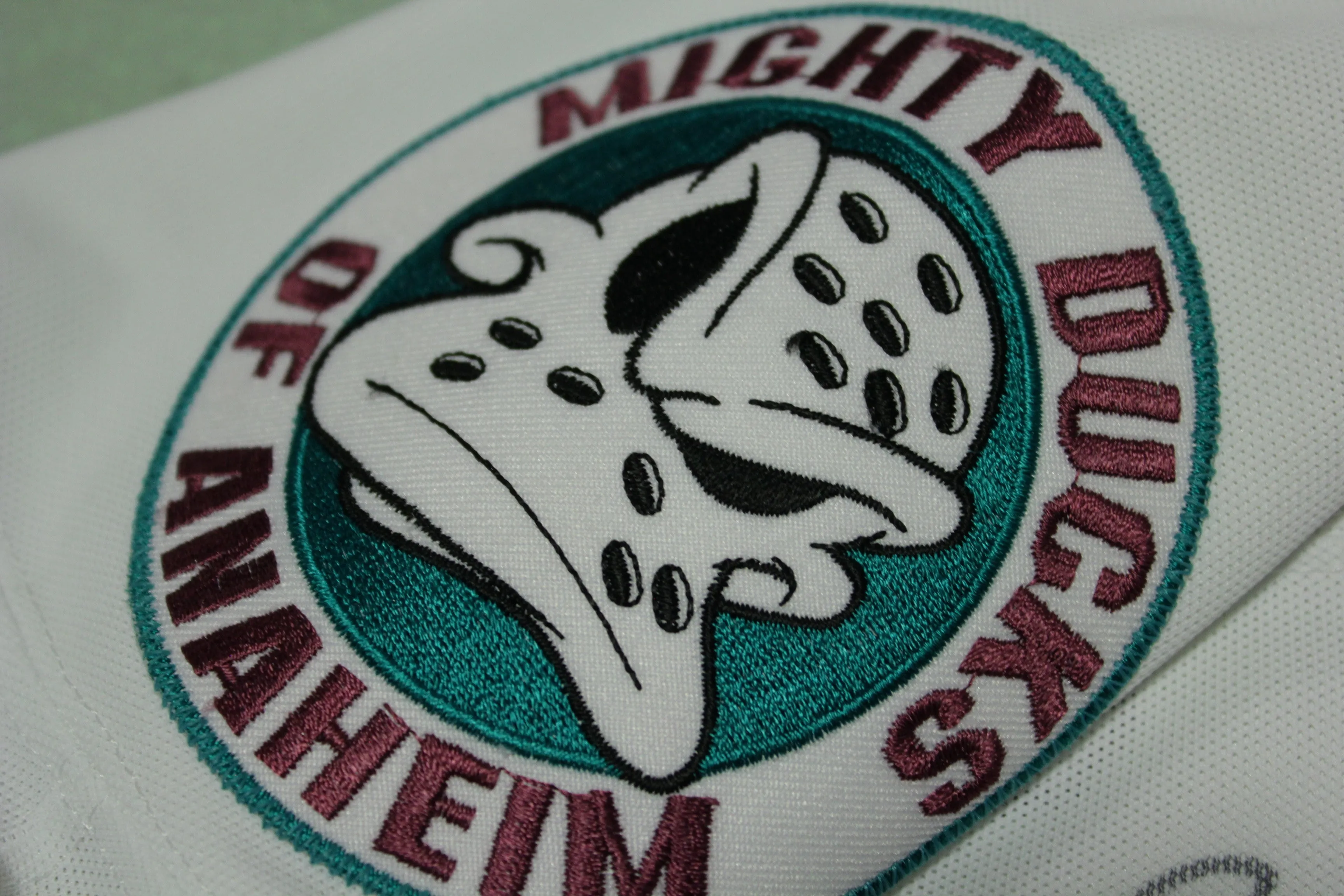 Anaheim Mighty Ducks Vintage CCM Autographed 1997 Authentic Playoffs Hockey Jersey