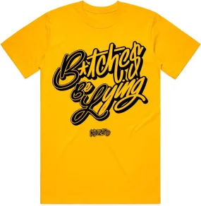 BBL : Gold Sneaker Tees Shirt (black ink)