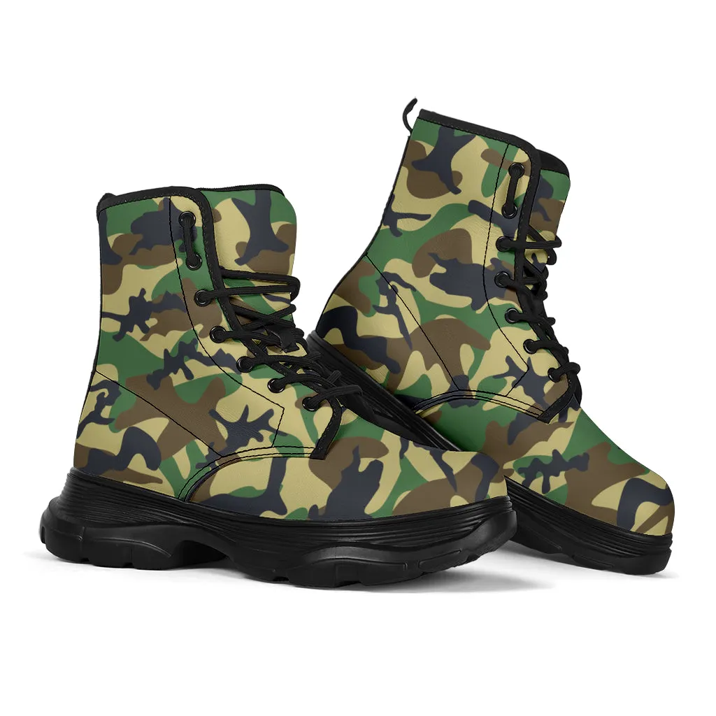 Camo Chunky Boots