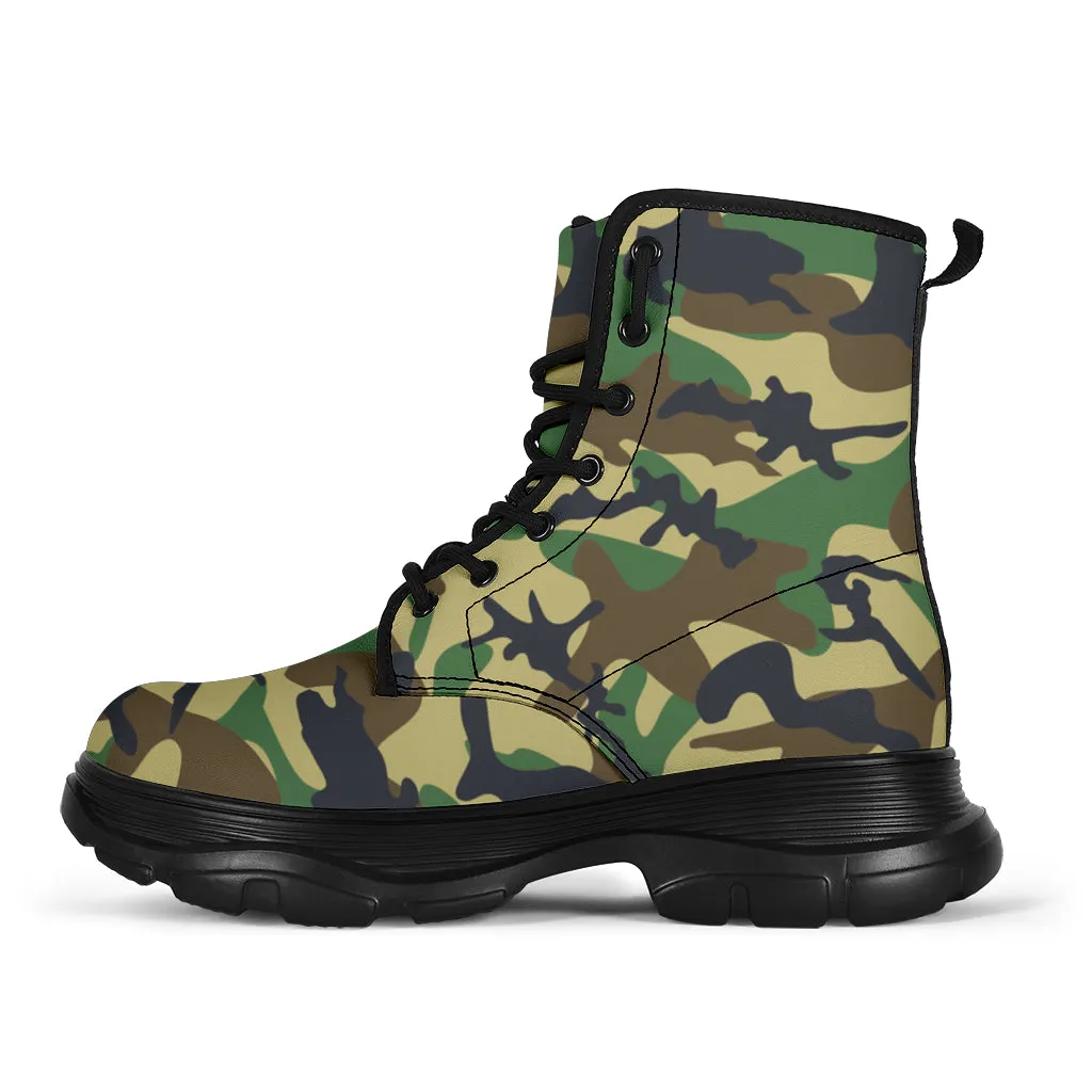 Camo Chunky Boots