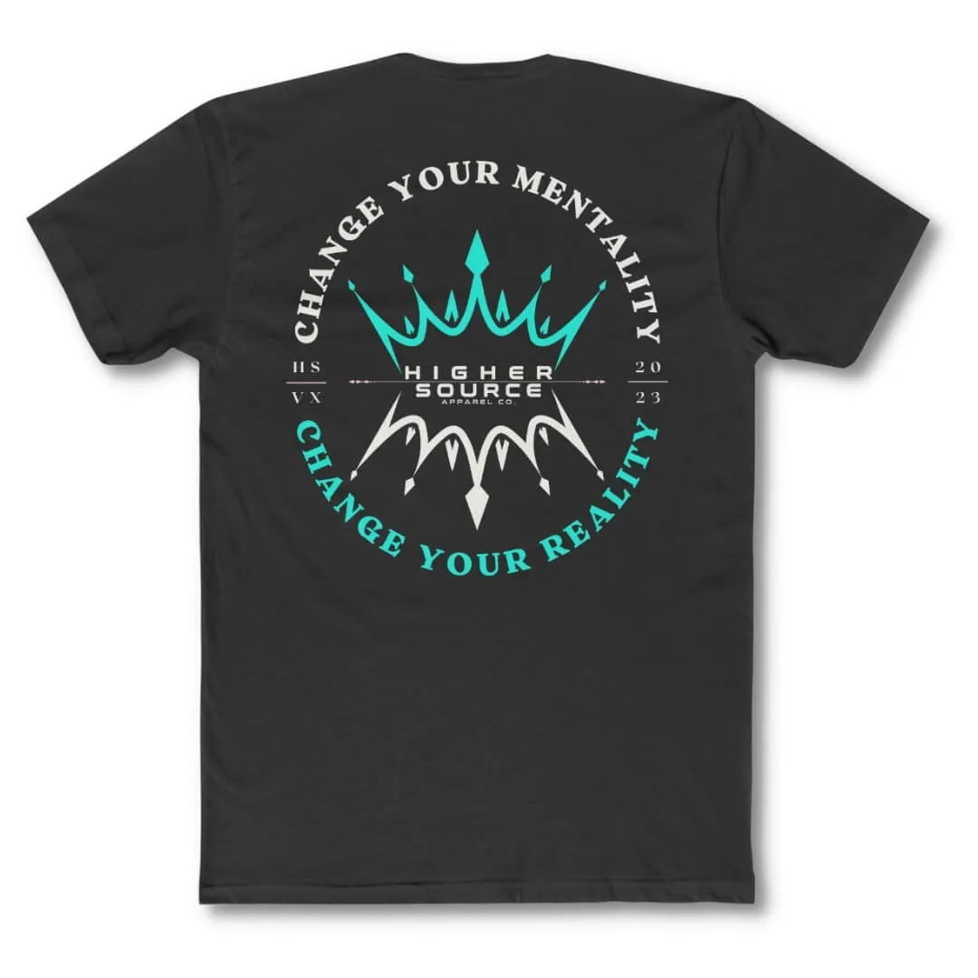 Change Your Reality - Black / Bright Turquoise