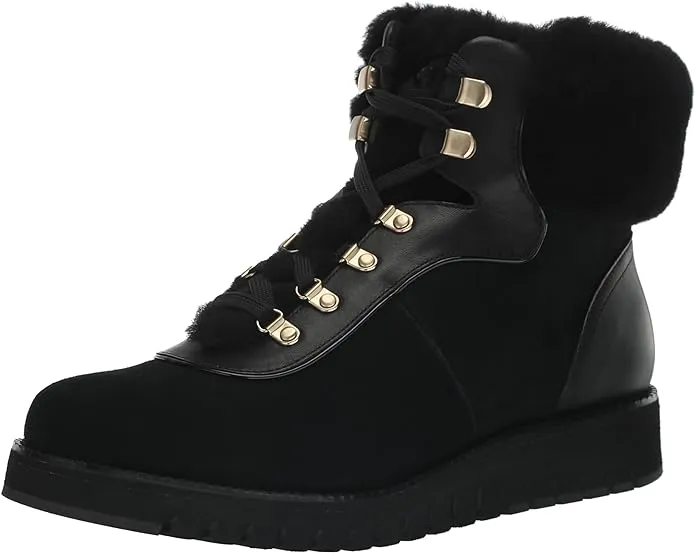 Cole Haan Zerogrand Explore Upstate Hiker Black/Shearling/Black Water Proof Boot