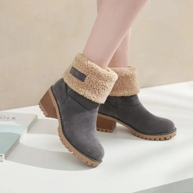 COZY CHIC WINTER BLISS FAUX FUR SNOW BOOTS