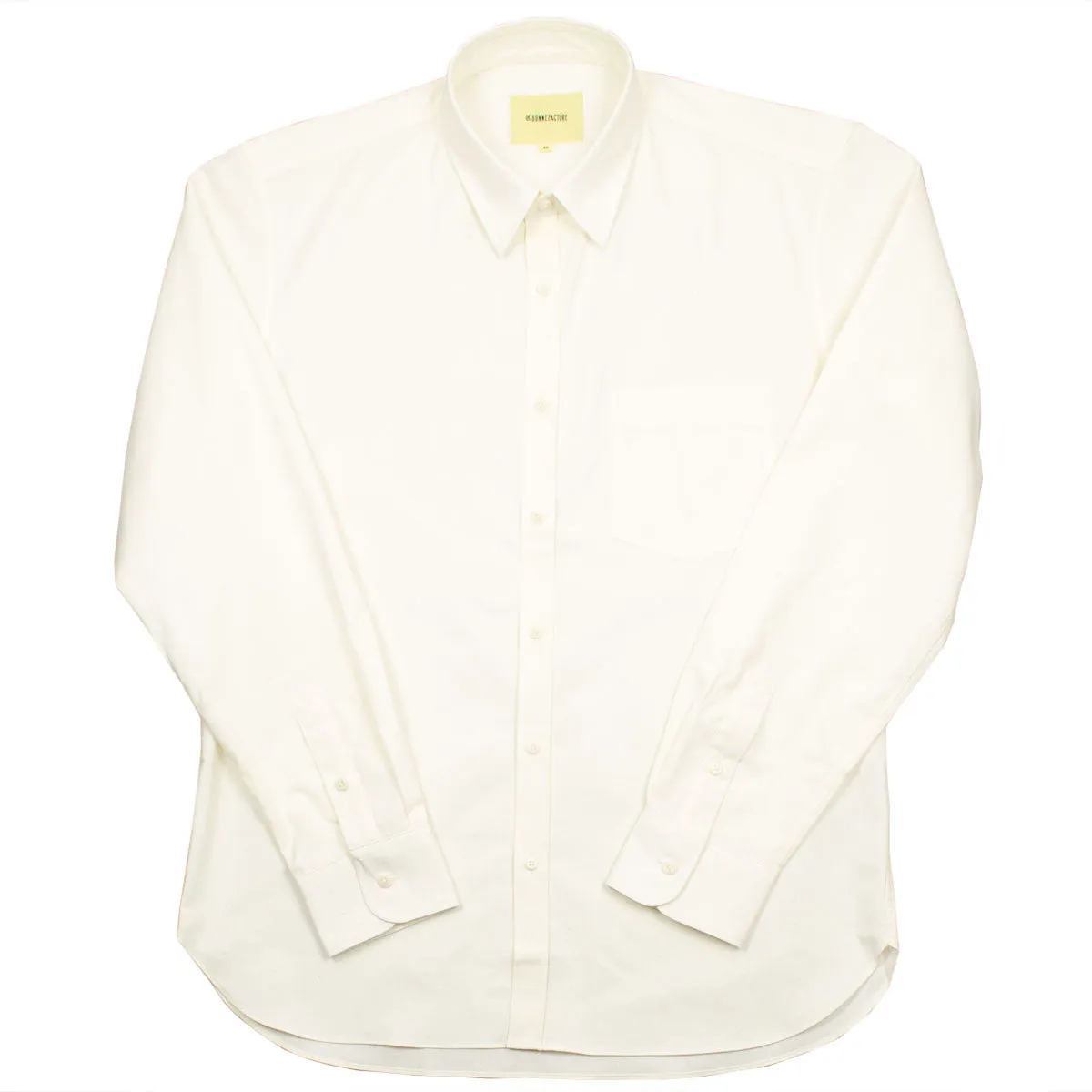 De Bonne Facture - Cotton Canvas Essential Pocket Shirt - Ecru