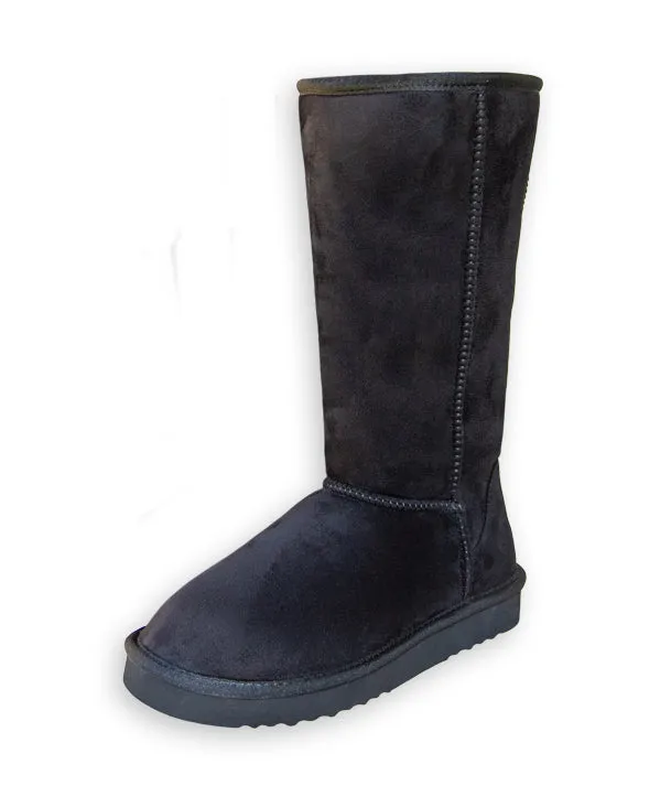 [Defective] Pawj Tall Boot | Black / Black Mink