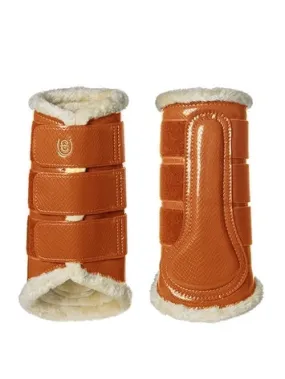 EQUESTRIAN STOCKHOLM BRONZE GOLD BRUSHING BOOTS