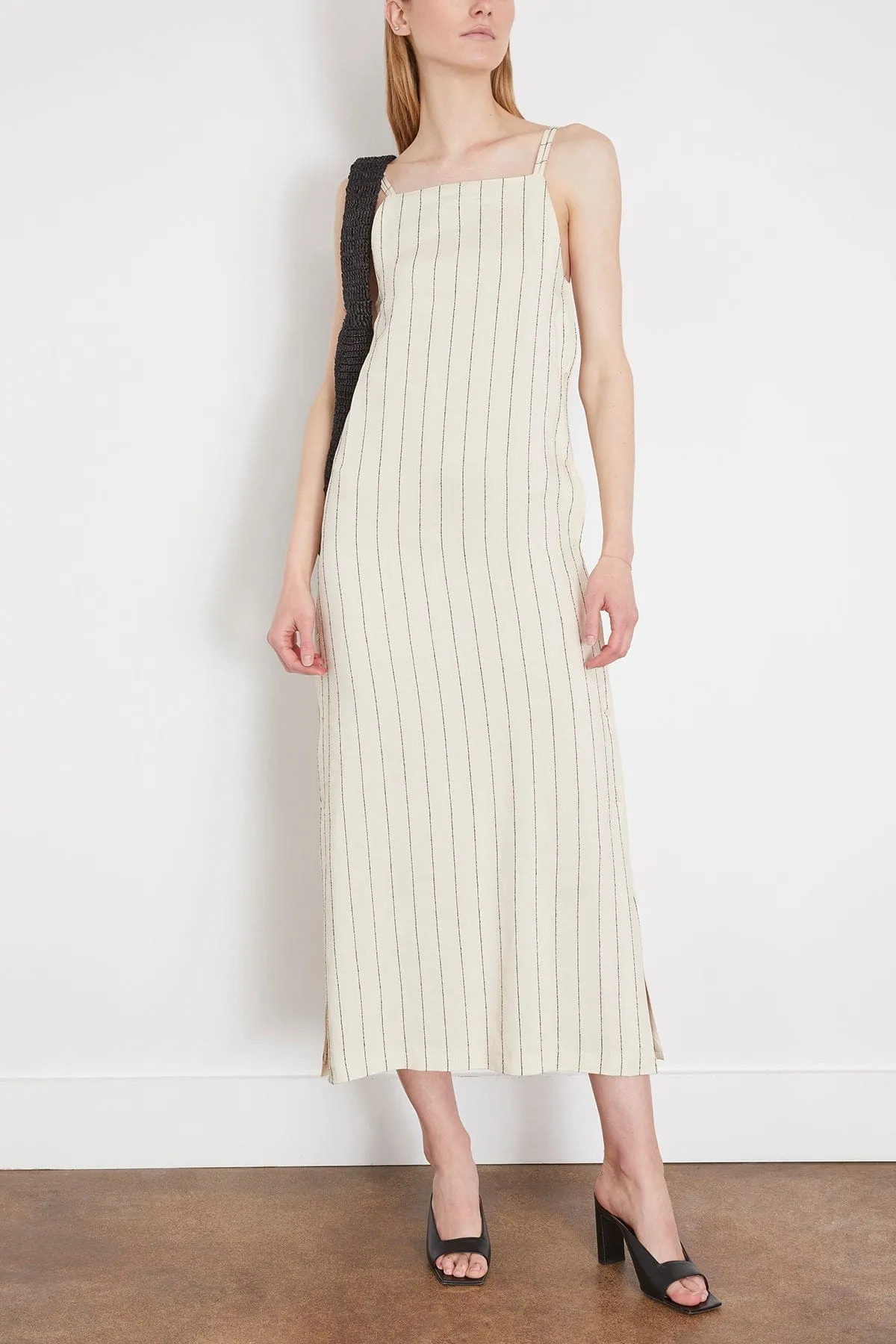 Etta Dress in Ivory/Black