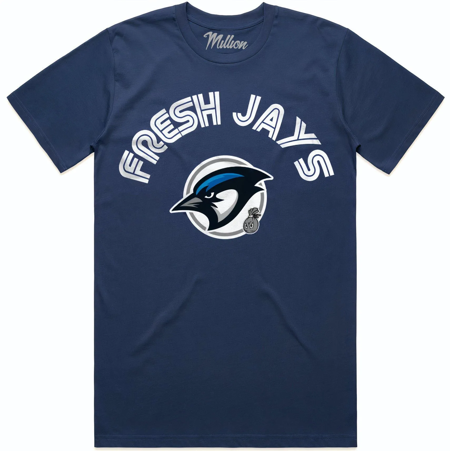 FRESH JAYS : Navy Blue Sneaker Tees Shirt