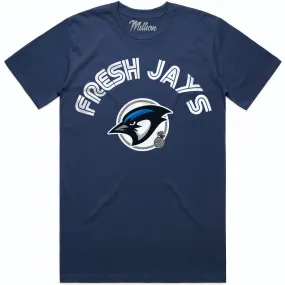 FRESH JAYS : Navy Blue Sneaker Tees Shirt