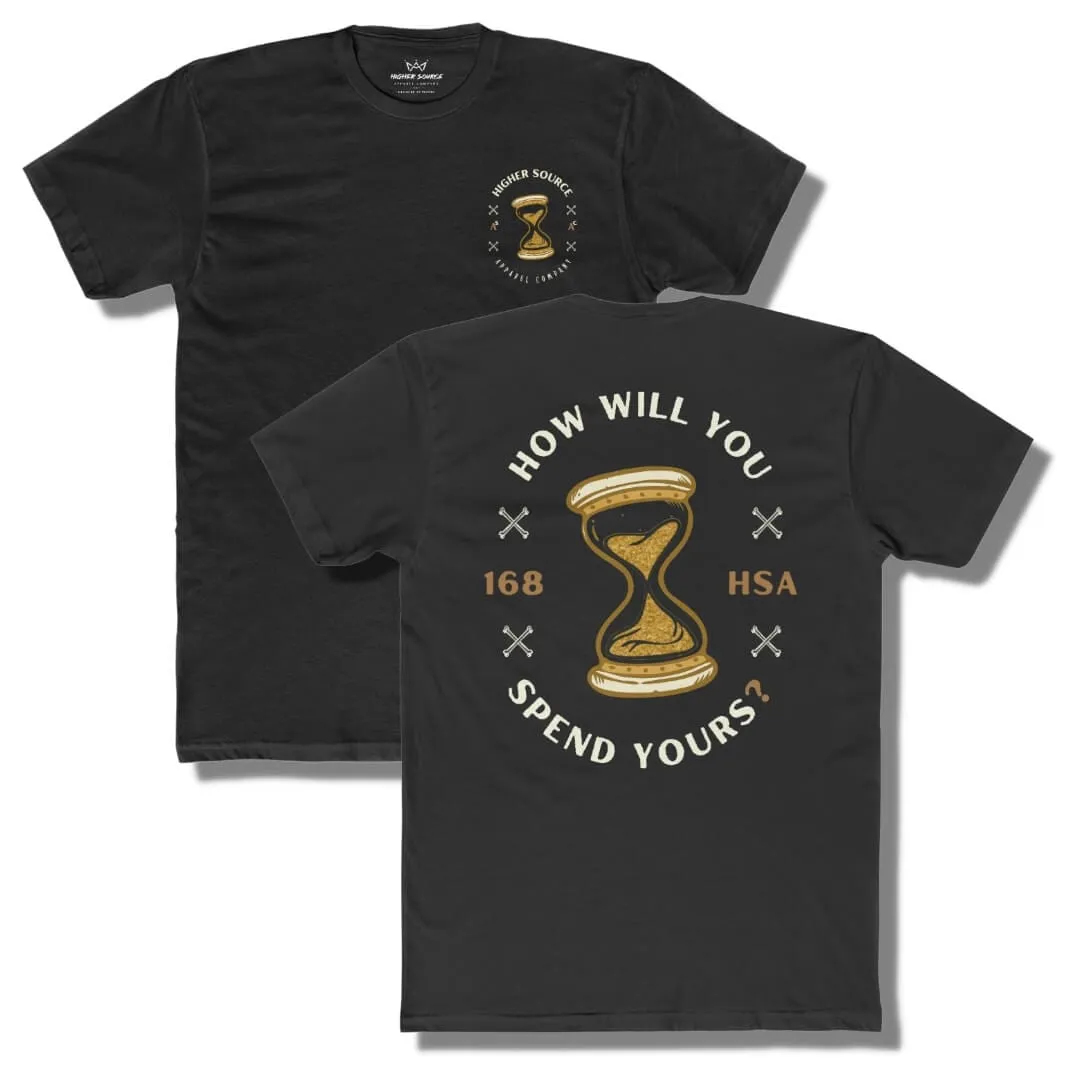 How Will You Spend Your 168? - Black - Dark Gold