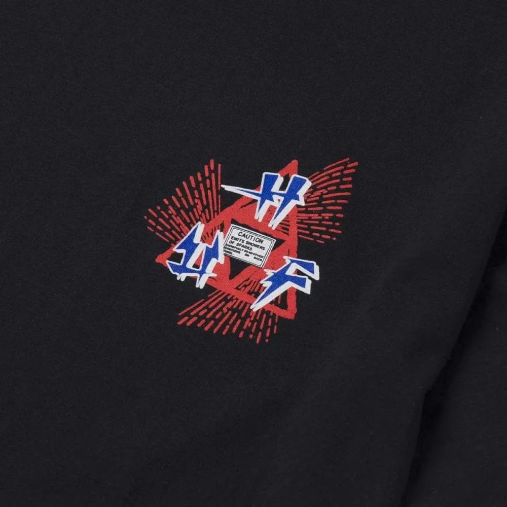 HUF FLASHING WHEEL TT S/S TEE-BLACK