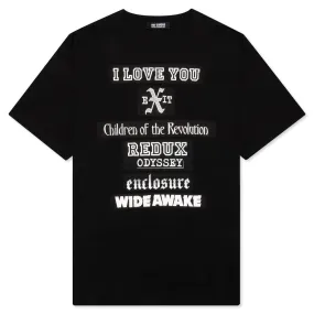 I Love You Big Fit T-Shirt - Black