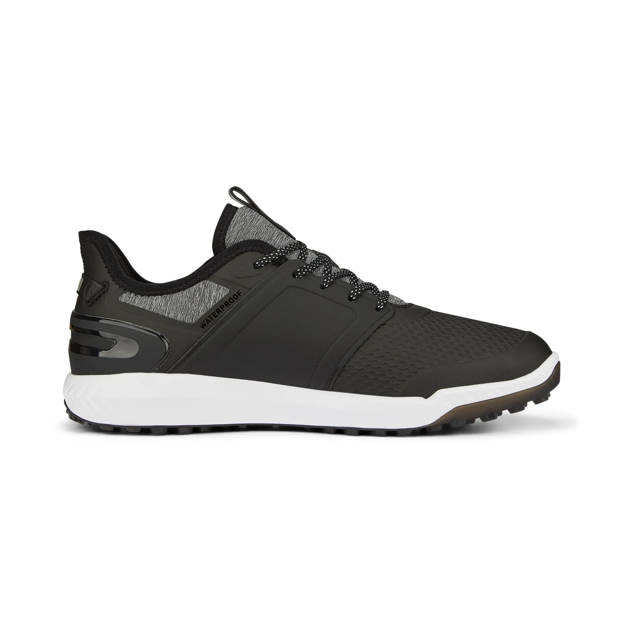 IGNITE ELEVATE Wide Spikeless Golf Shoes | Puma Black / Puma Silver