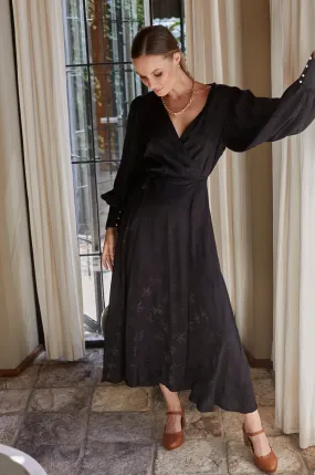 Isabella Long Sleeve Wrap Dress