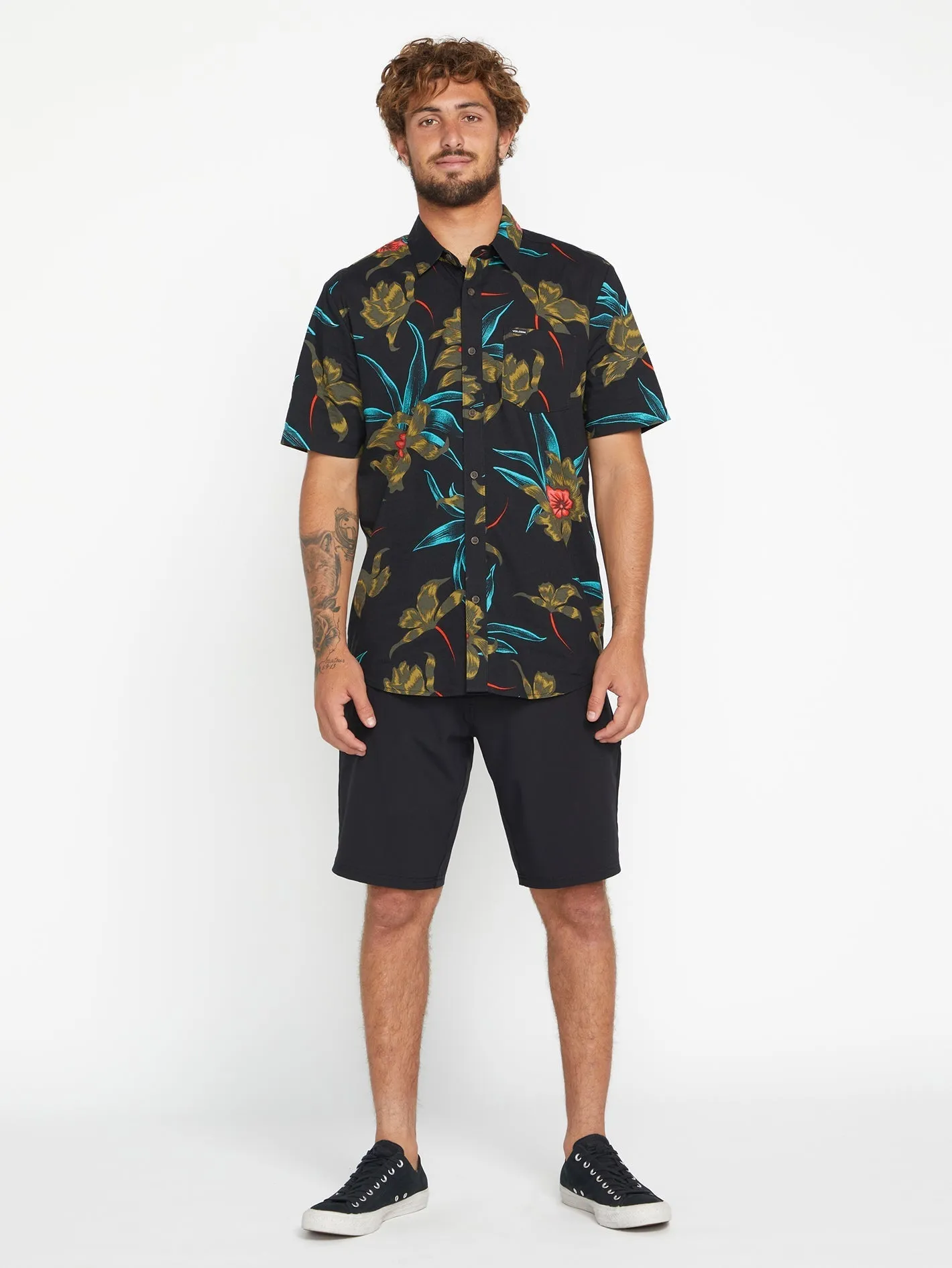 Island Time Short Sleeve Shirt - Black Combo