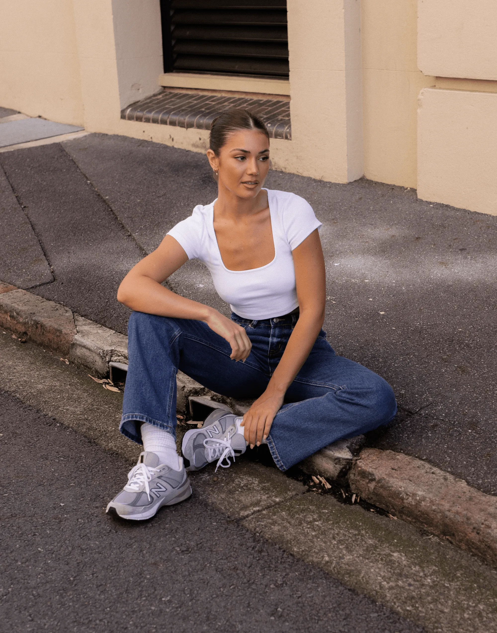 Kenz Crop Top (White)