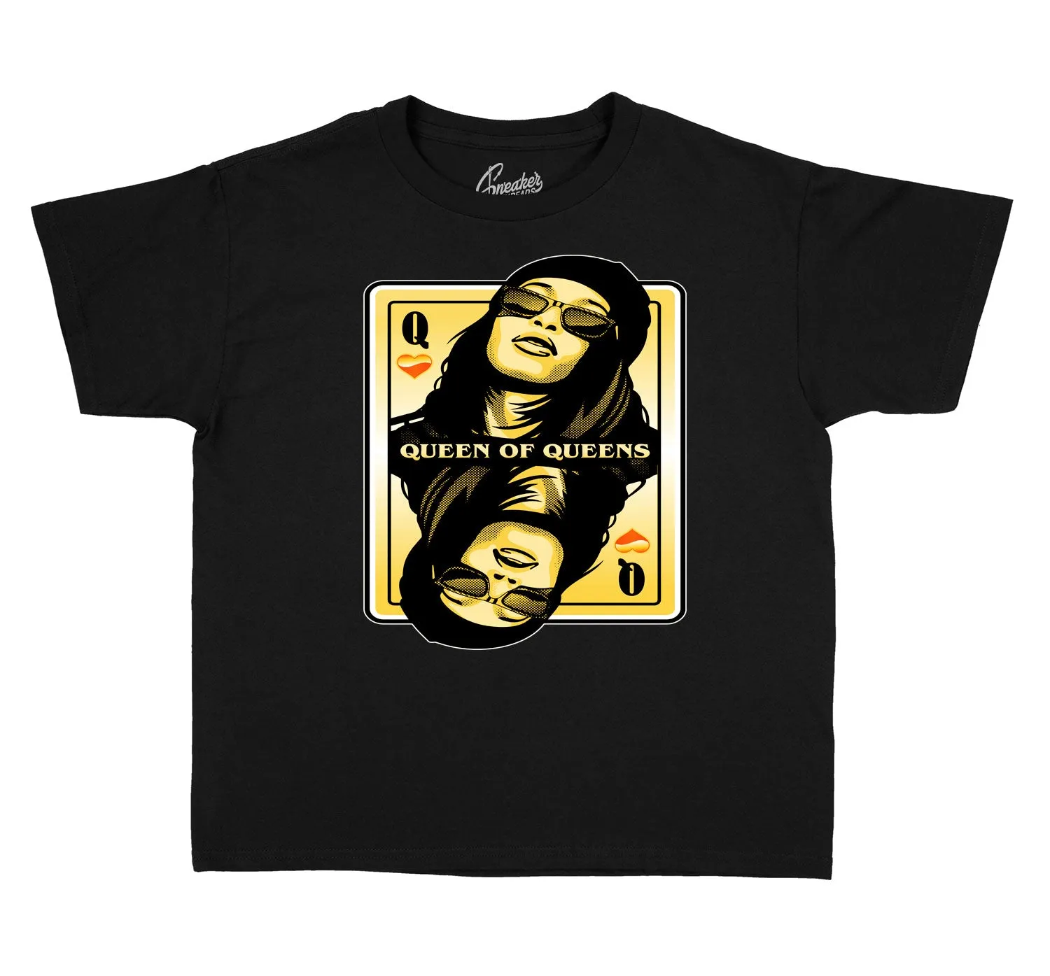 Kids University Gold 9 Shirt - Queen of Queens - Black