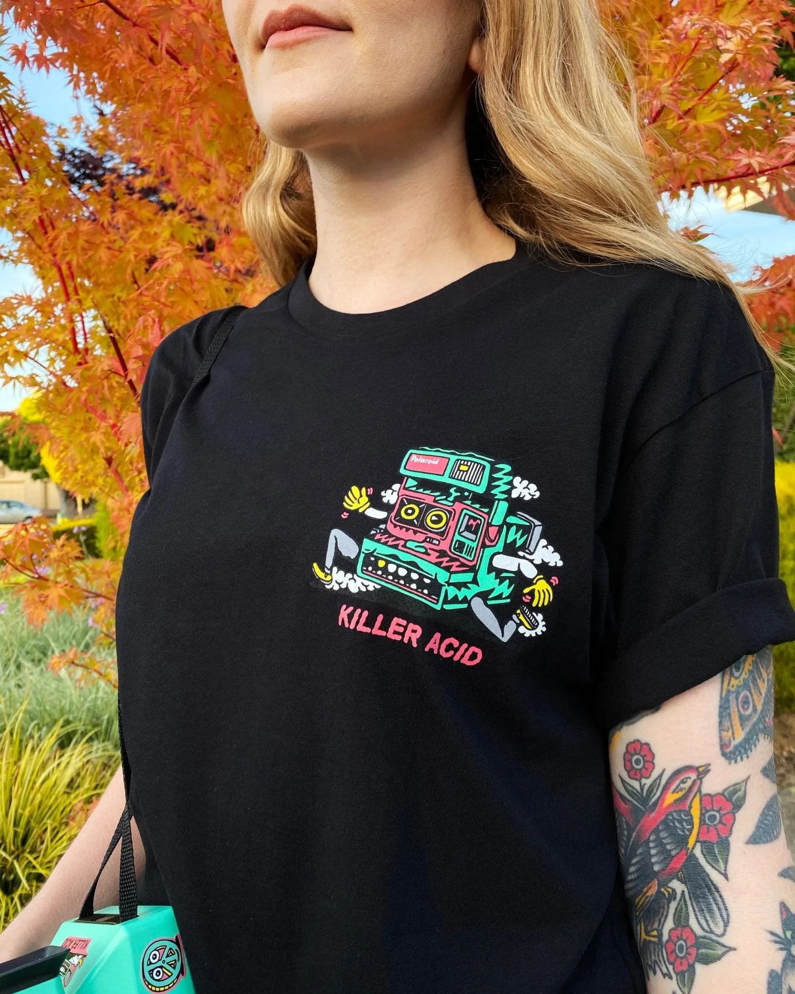 Killer Acid x Polaroid Black Tee