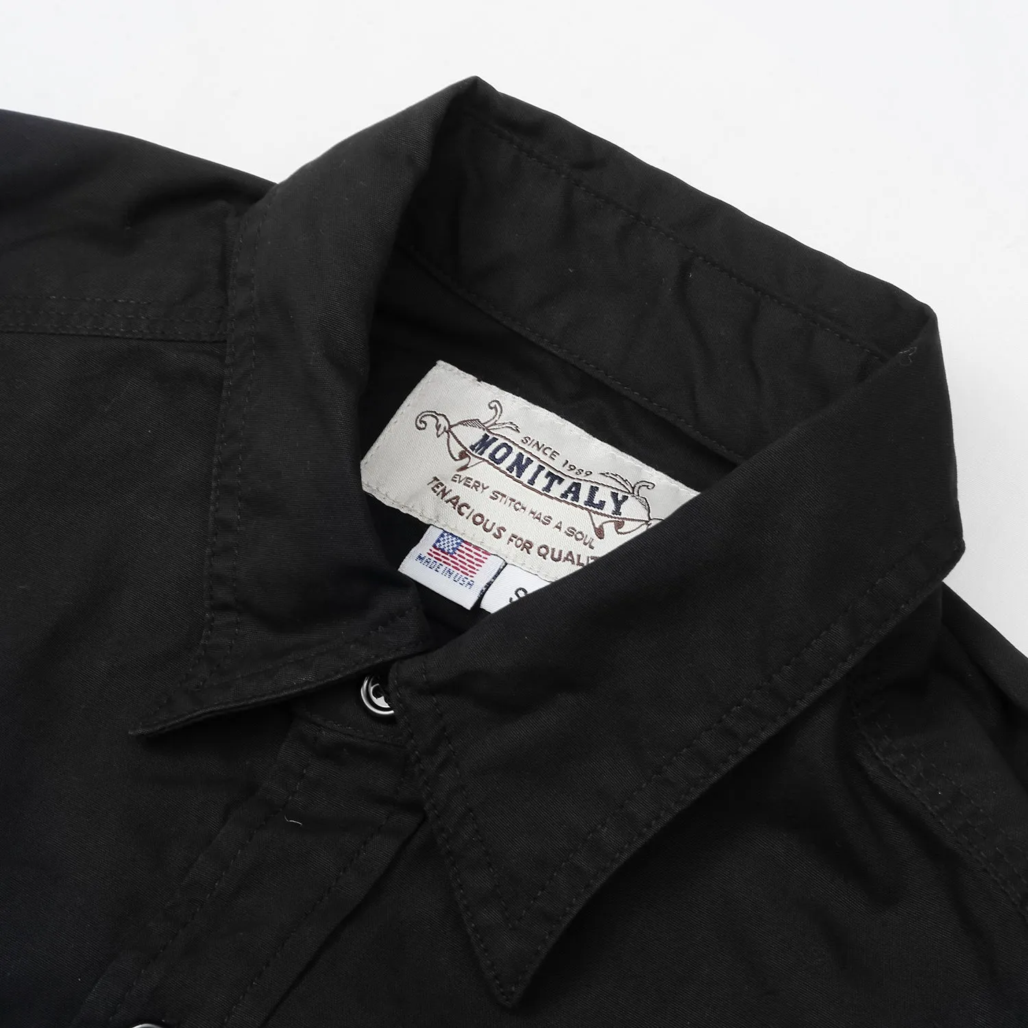 Monitaly - Triple Needle Shirt - Black