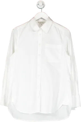 Next White Oversized Cotton Shirt UK 8