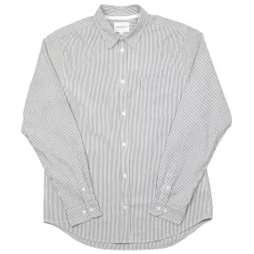 Norse Projects - Osvald Seersucker Shirt - Navy Stripe