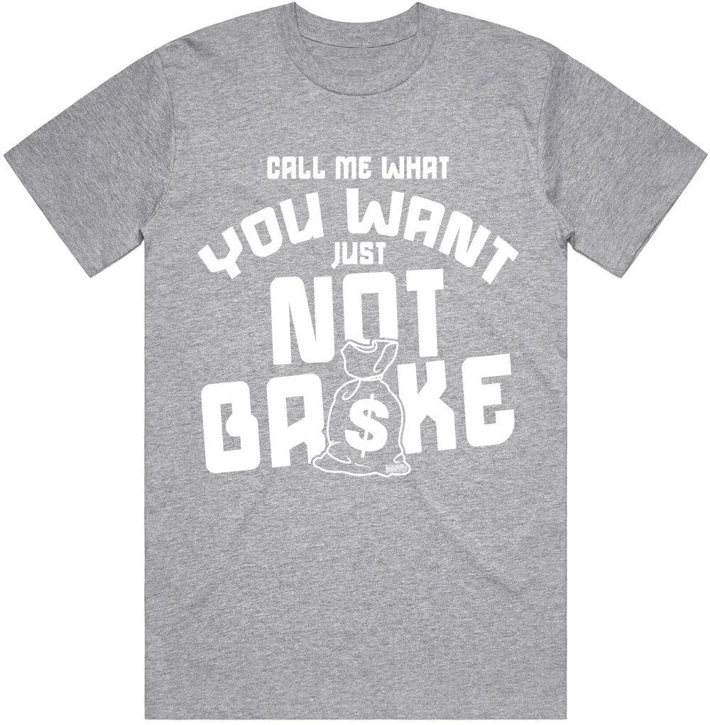 NOT BROKE : Light Grey Sneaker Tees Shirt (white ink)