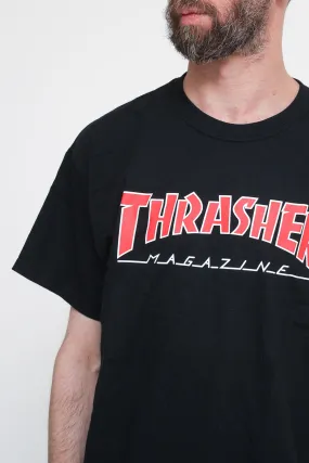 Outlined T-Shirt - Black Red