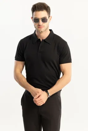 Pixicle Black Polo T-Shirt