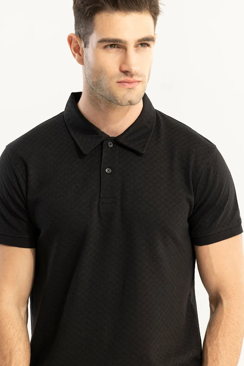 Pixicle Black Polo T-Shirt