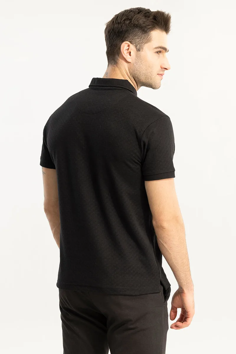 Pixicle Black Polo T-Shirt