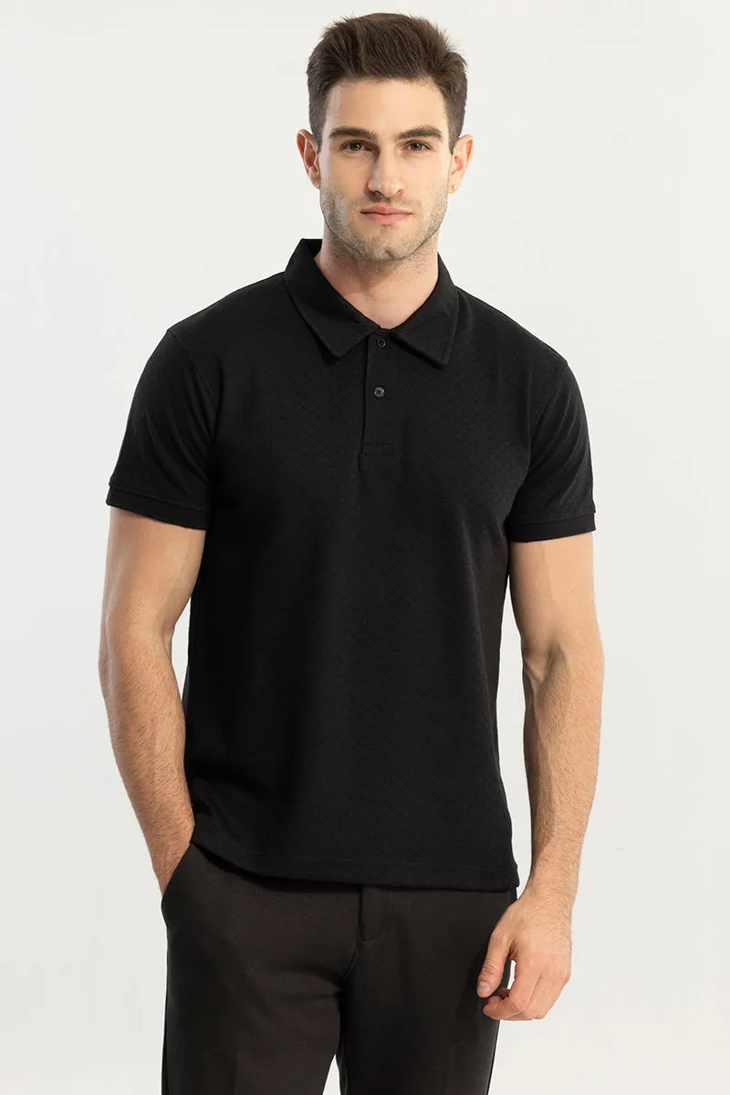 Pixicle Black Polo T-Shirt