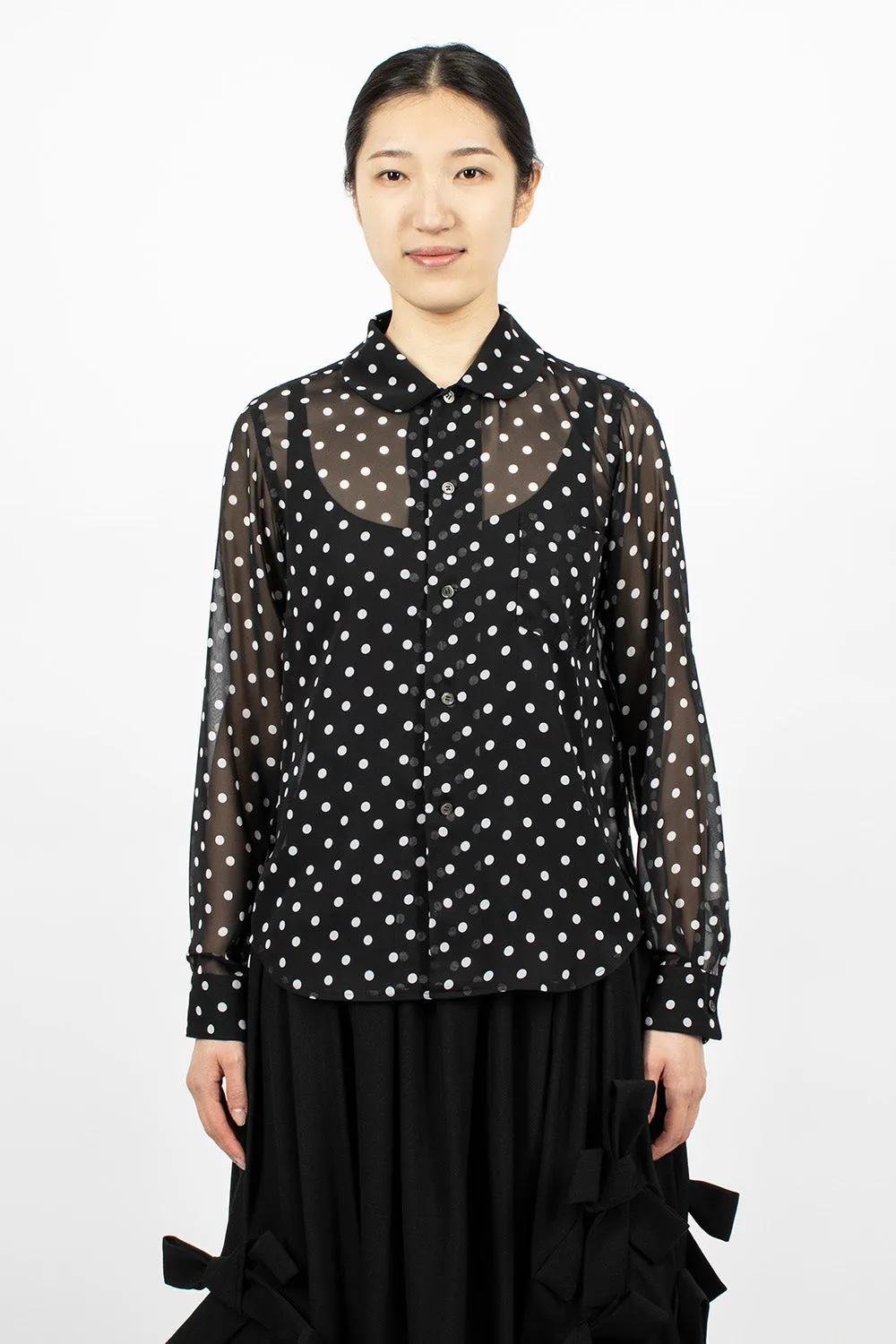 Polka Dot Shirt Black/White