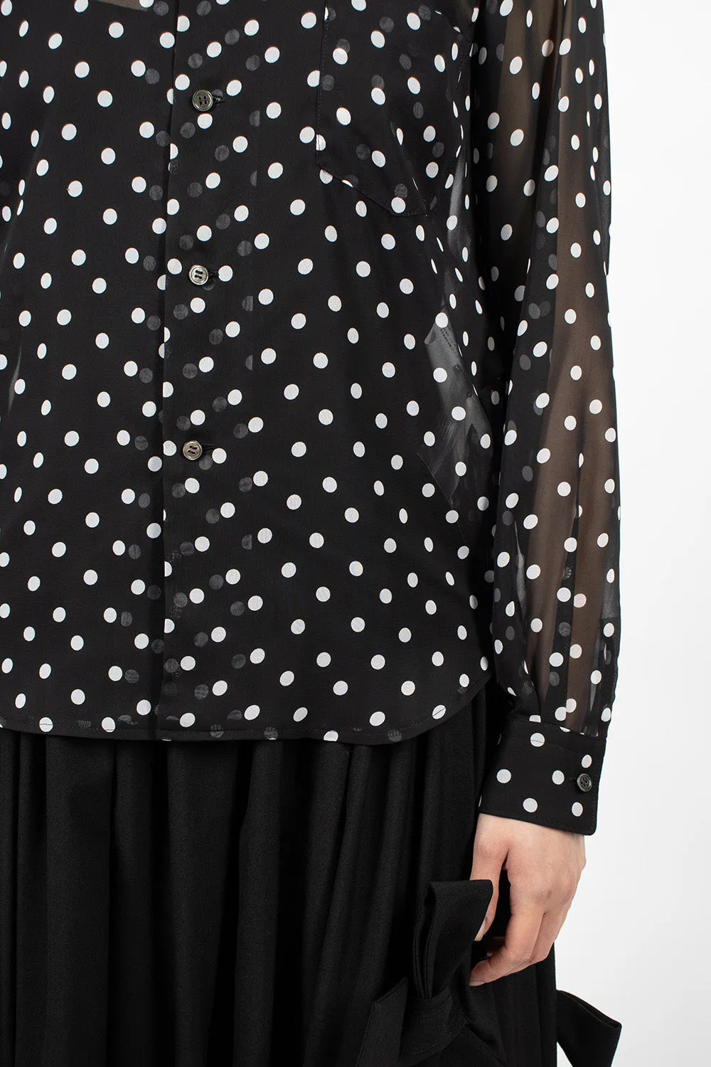 Polka Dot Shirt Black/White