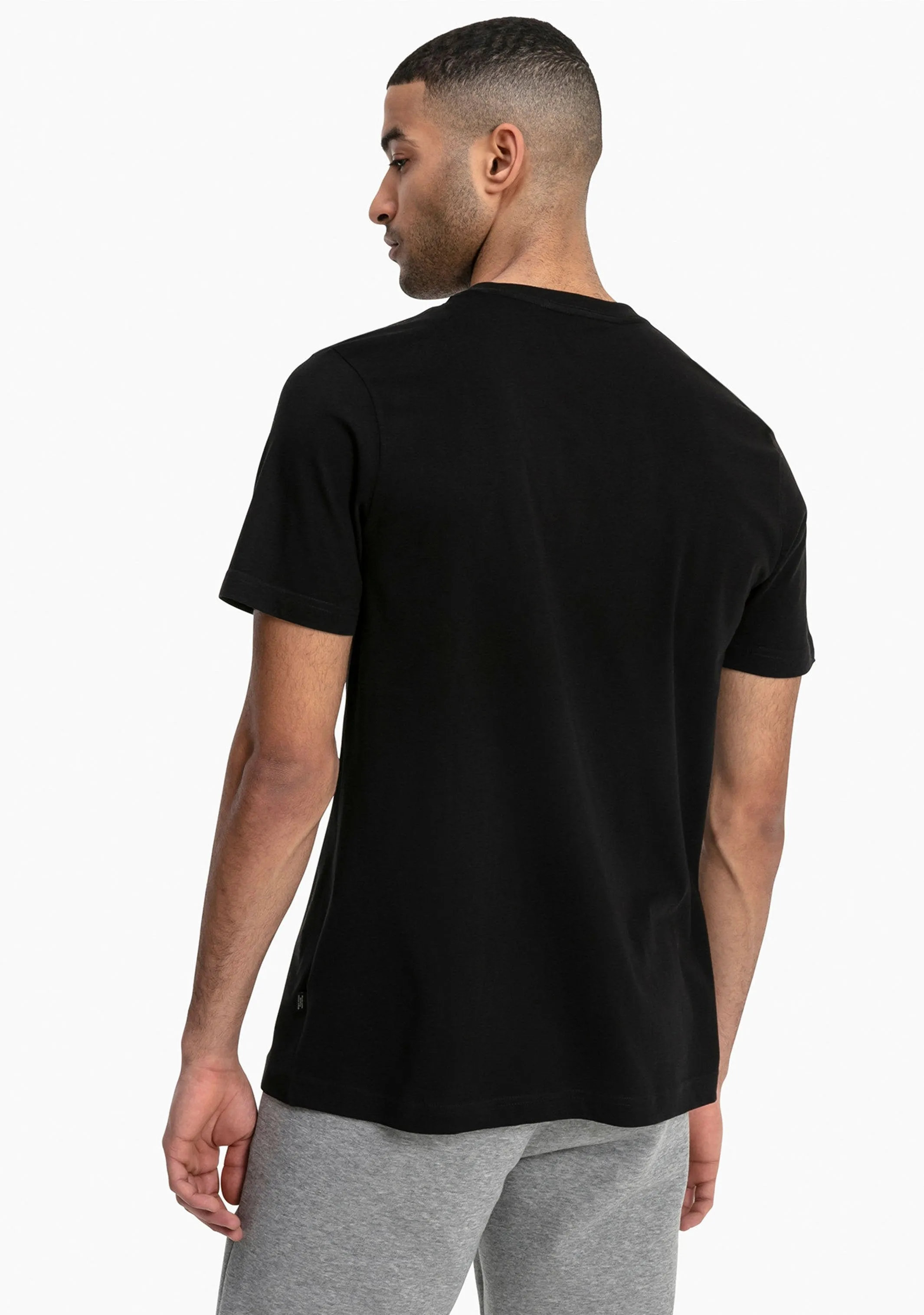 Puma Mens Essential Logo Tee Black <br> 854742 01