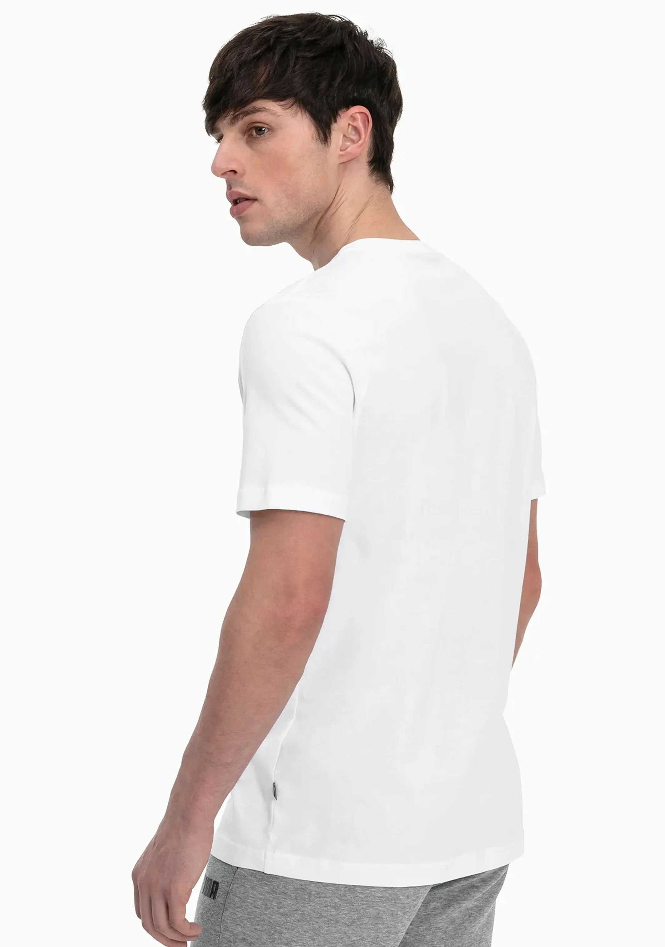 Puma Mens Essential Logo Tee White <br> 854742 02