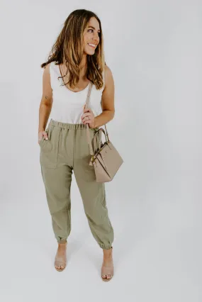 Pushing Forward Contrast Jogger Jumpsuit