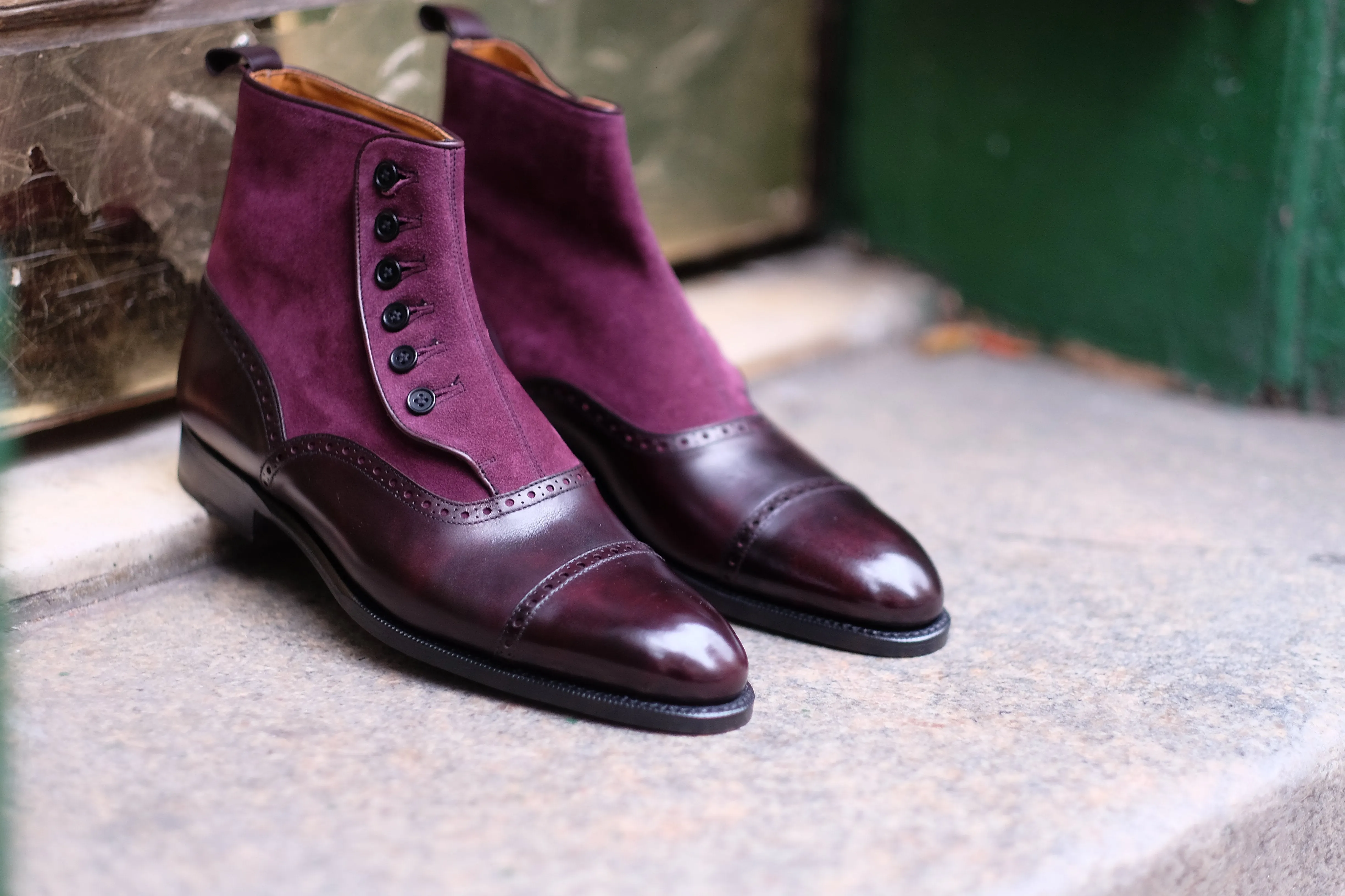 Puyallup - MTO - Plum Museum Calf / Regal Purple Suede - NGT Last - Single Leather Sole