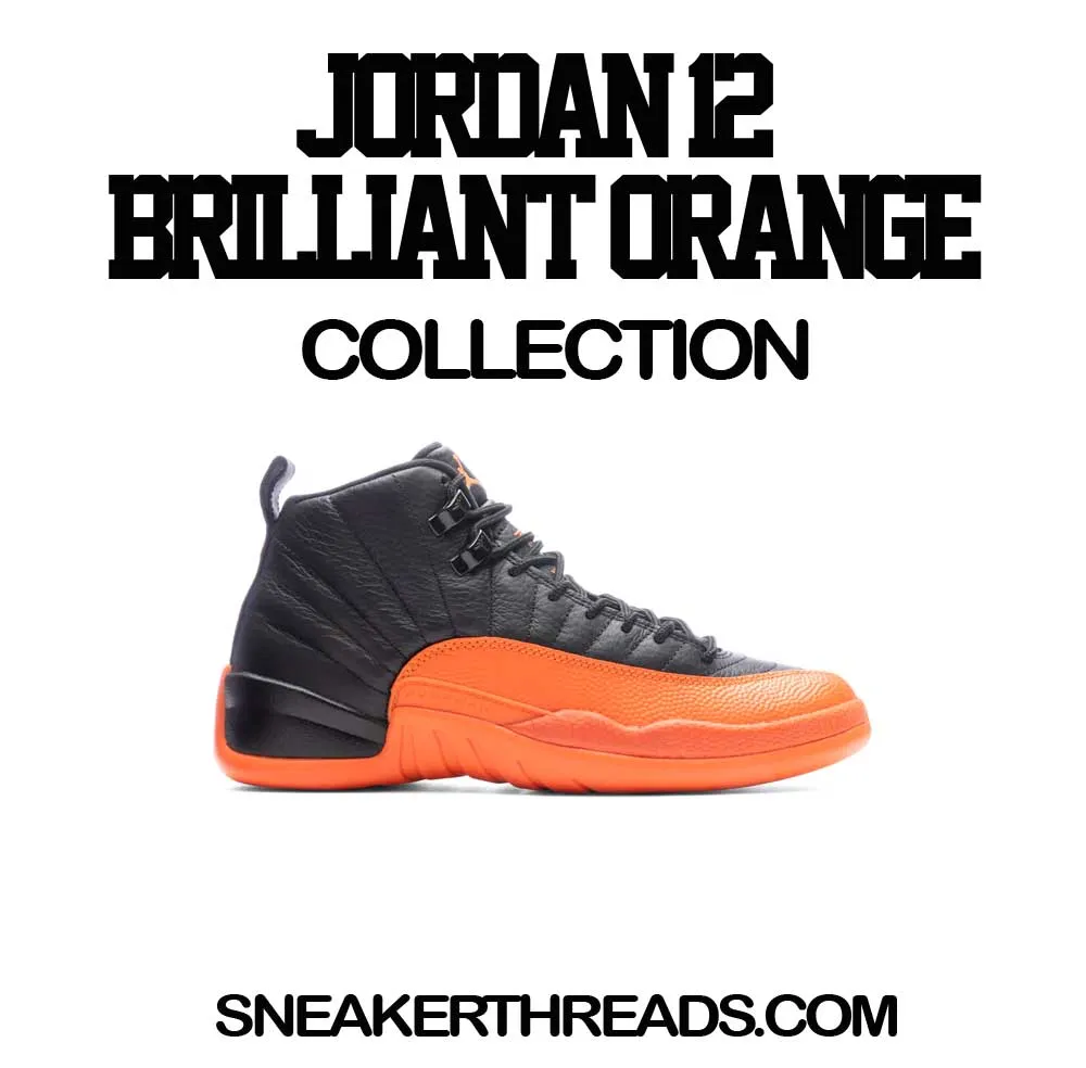 Retro 12 Brilliant Orange Shirt - Cheers Bear - Black