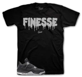 Retro 4 Black Canvas Finesse Shirt