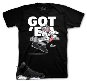 Retro 6 Metallic Silver Got Em Shirt