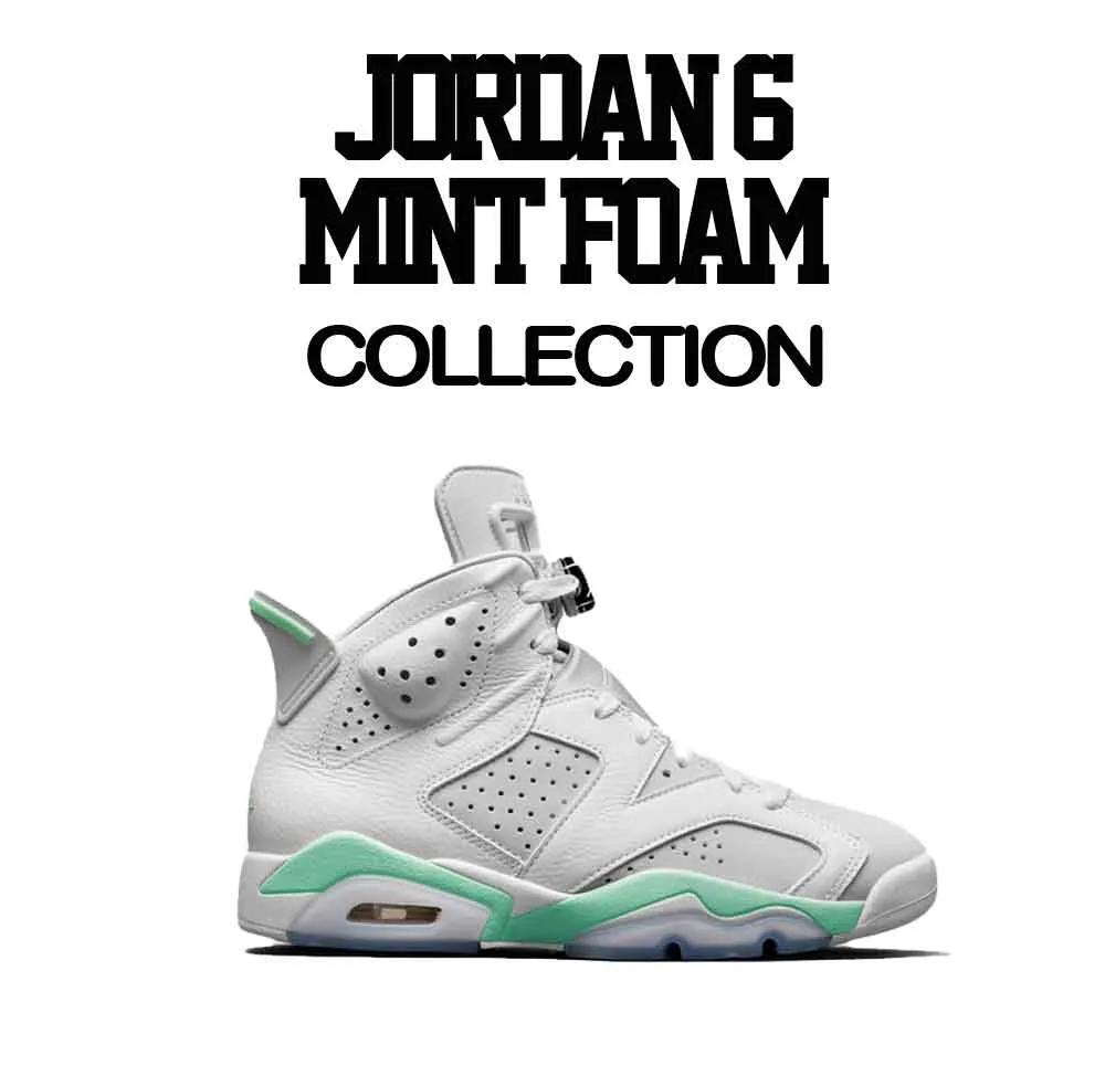 Retro 6 Mint Foam Shirt - St Palms - White