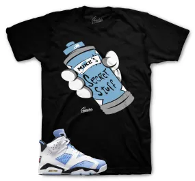 Retro 6 University Blue Secret Stuff Shirt