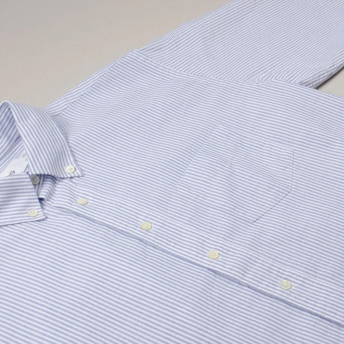 Schnayderman's - Oxford Shirt Regular Stripe - Blue & White