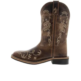 Smoky Mountain Boots Childrens Marilyn Brown Waxed Distress