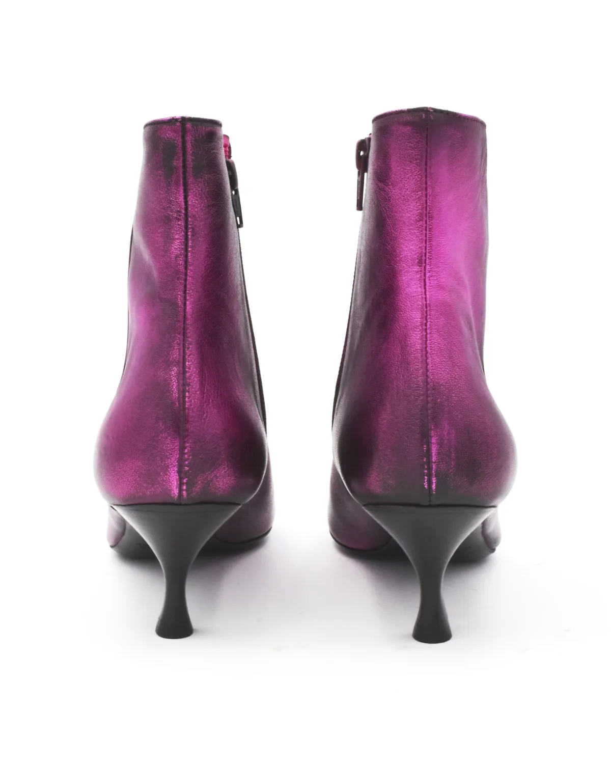 Strategia Pink Kitten Heel Boot